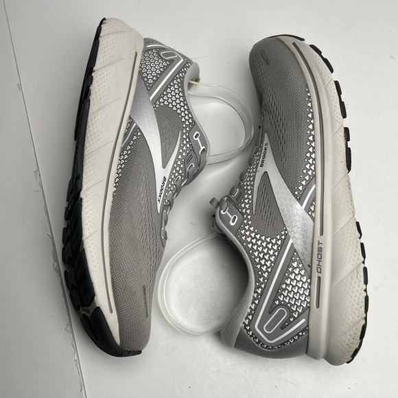 Brooks Ghost 14 Womens Running Shoes Size 11 Wide D Grey White 1203561D089 - Picture 6 of 16